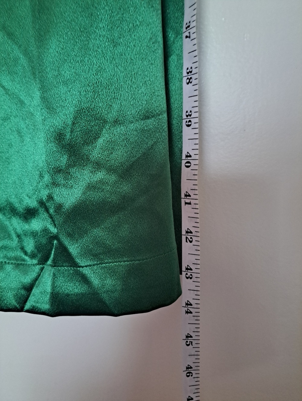 Satin Emerald Green Wide-Leg Cargo Jumpsuit Pants. - Picture 5 of 11